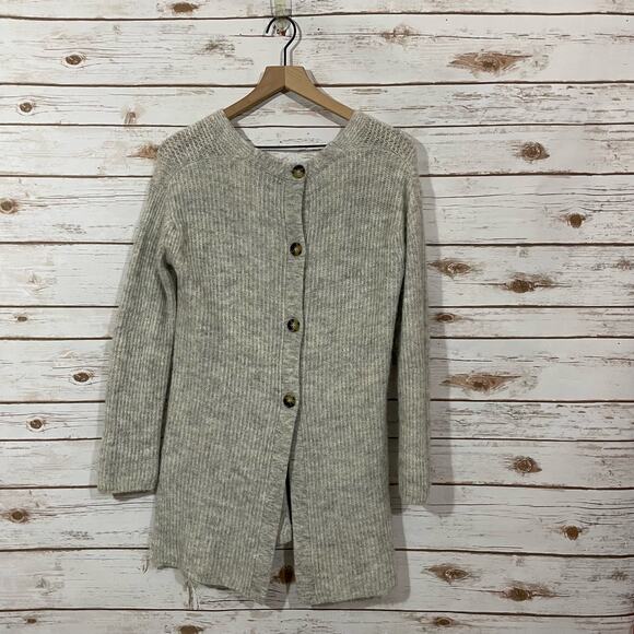 J. Crew Point Sur Open Back Sweater - Gray - XXS - Picture 10 of 13